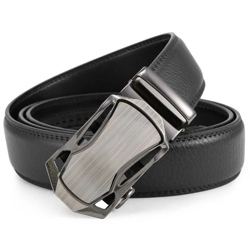 Men's Automatic Buckle Leather Belt Men's Automatic Buckle Leather Belt