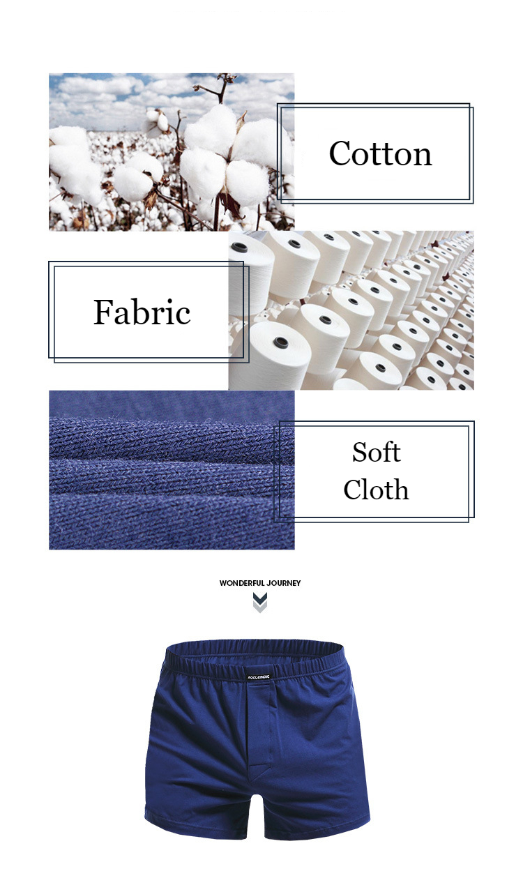 Men's Solid Color Underpants 2 pcs Set