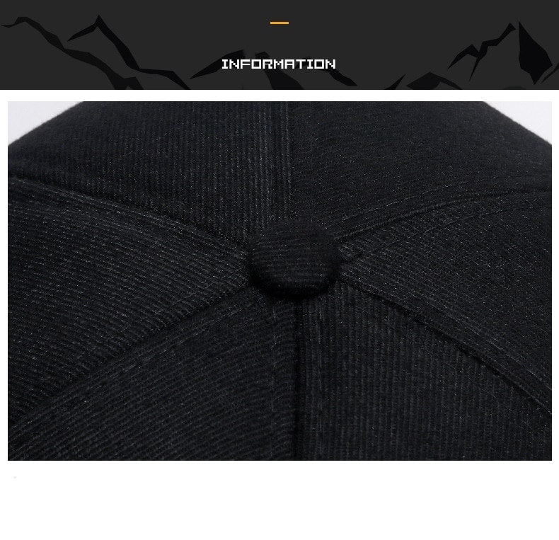 Men's Wool Baseball Cap Men's Wool Baseball Cap