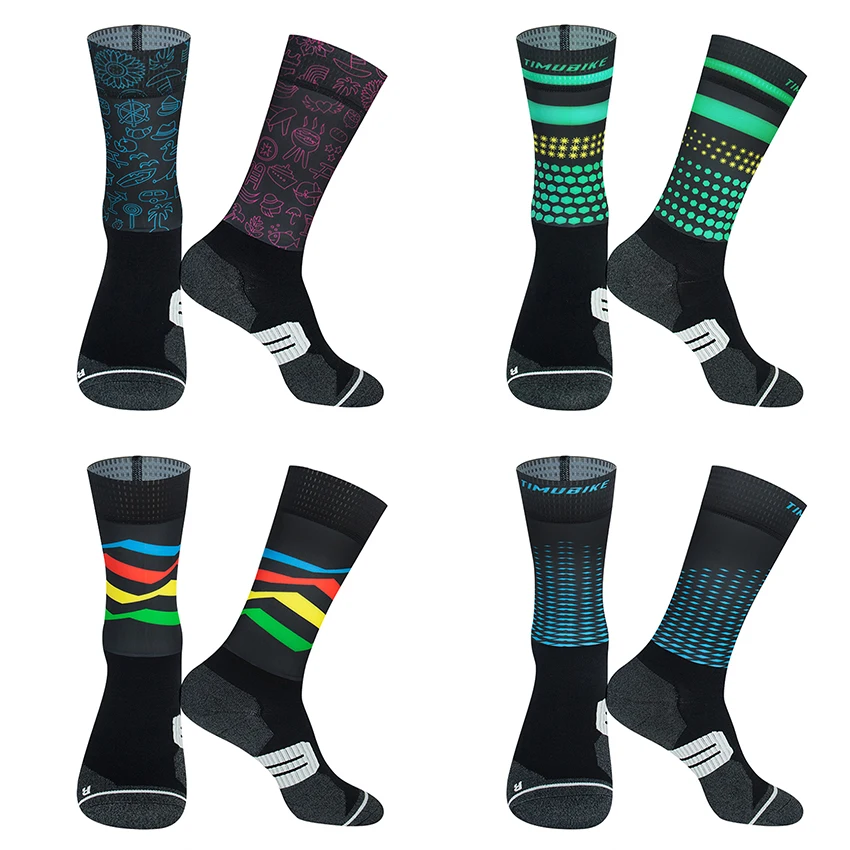 Men's Colorful Bicycle Compression Socks