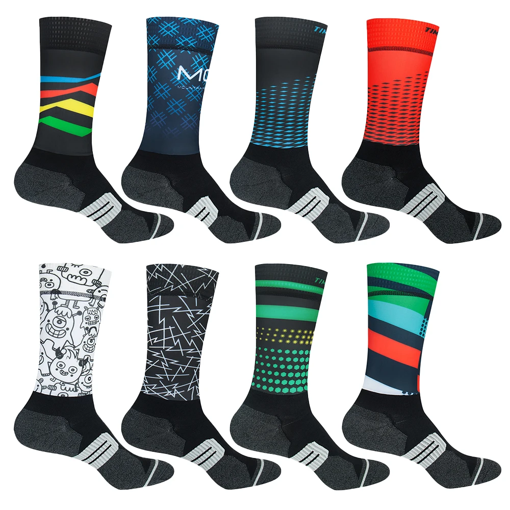 Men's Colorful Bicycle Compression Socks