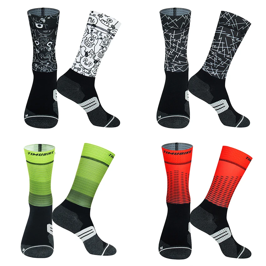 Men's Colorful Bicycle Compression Socks