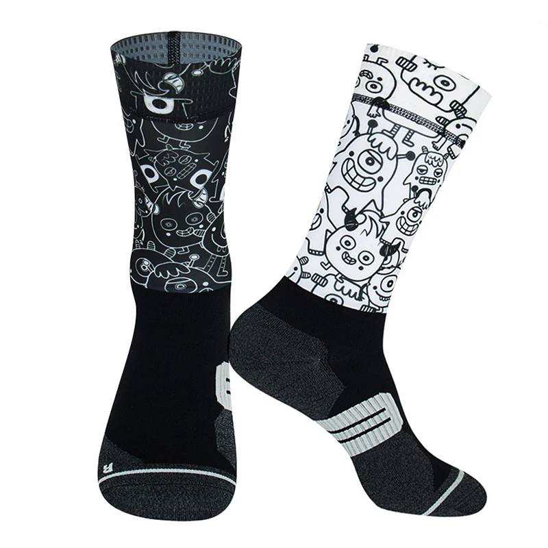 Men's Colorful Bicycle Compression Socks