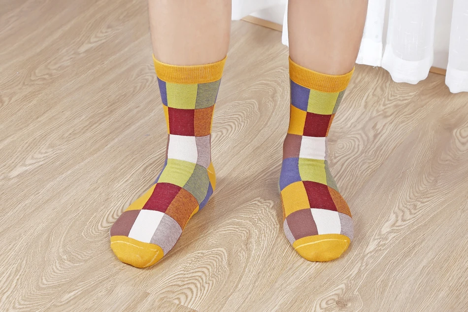 Men's Cotton Compression Socks 5 Pairs Set