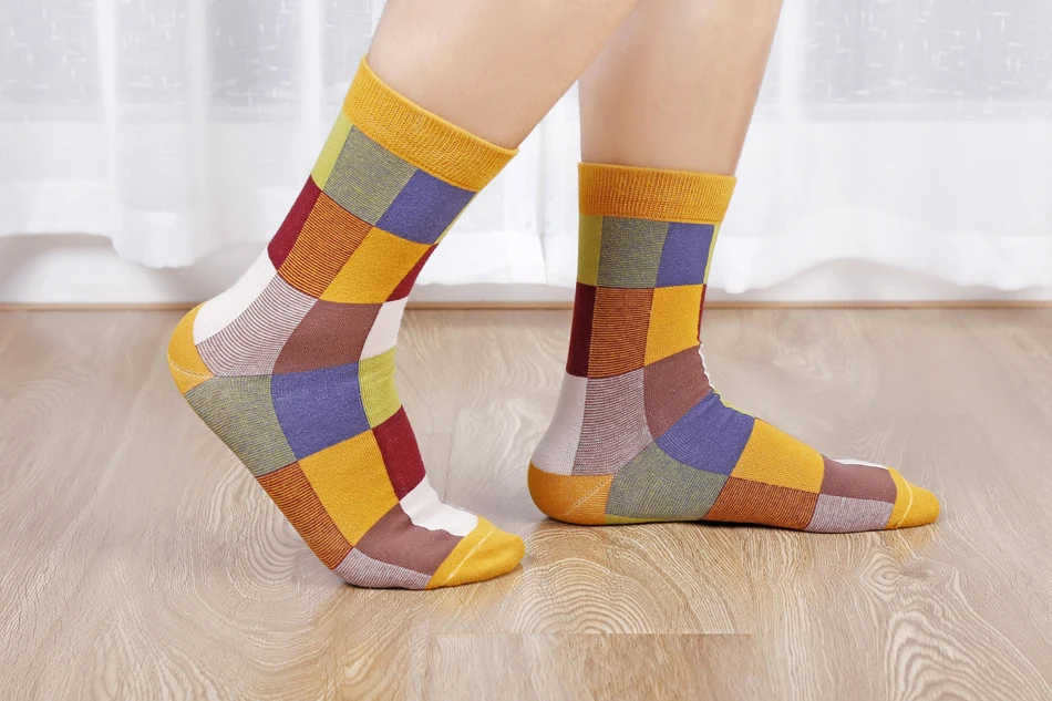 Men's Cotton Compression Socks 5 Pairs Set